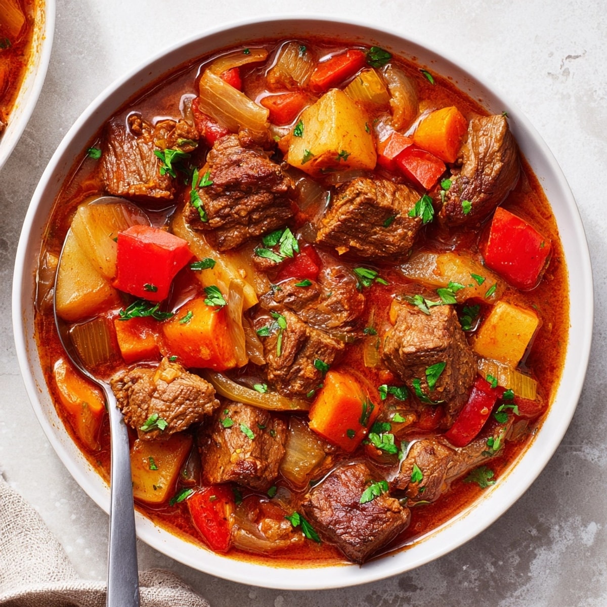 Imagine tender beef in thick, flavorful broth: this is Smoked Paprika Beef Stew.