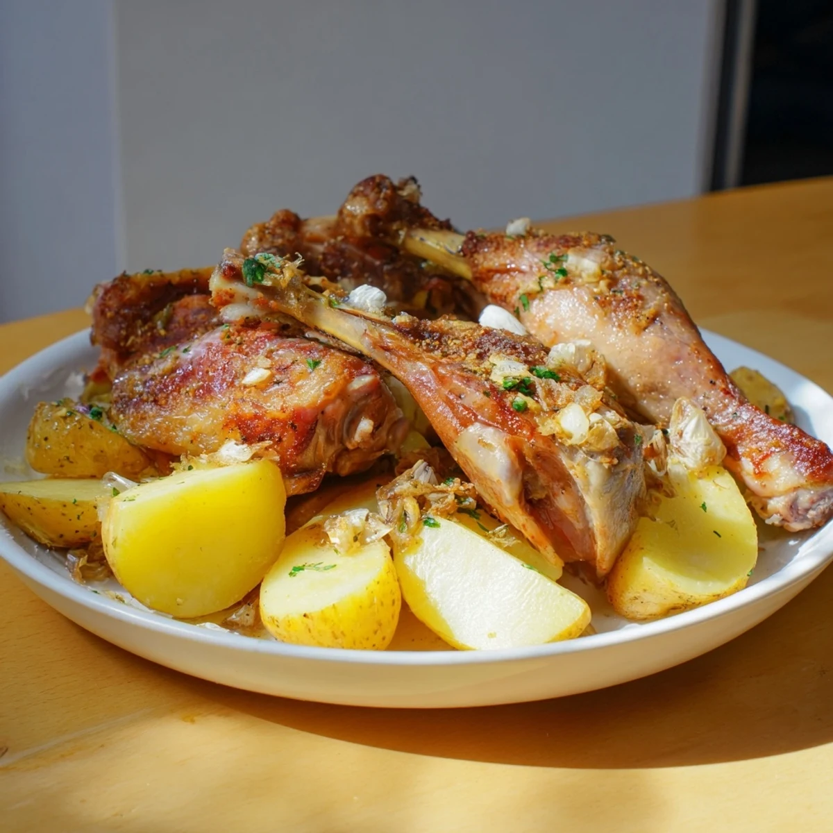 Flavorful Greek Lemon Chicken and Potatoes, a one-pan wonder offering a bright, zesty, and satisfying meal.