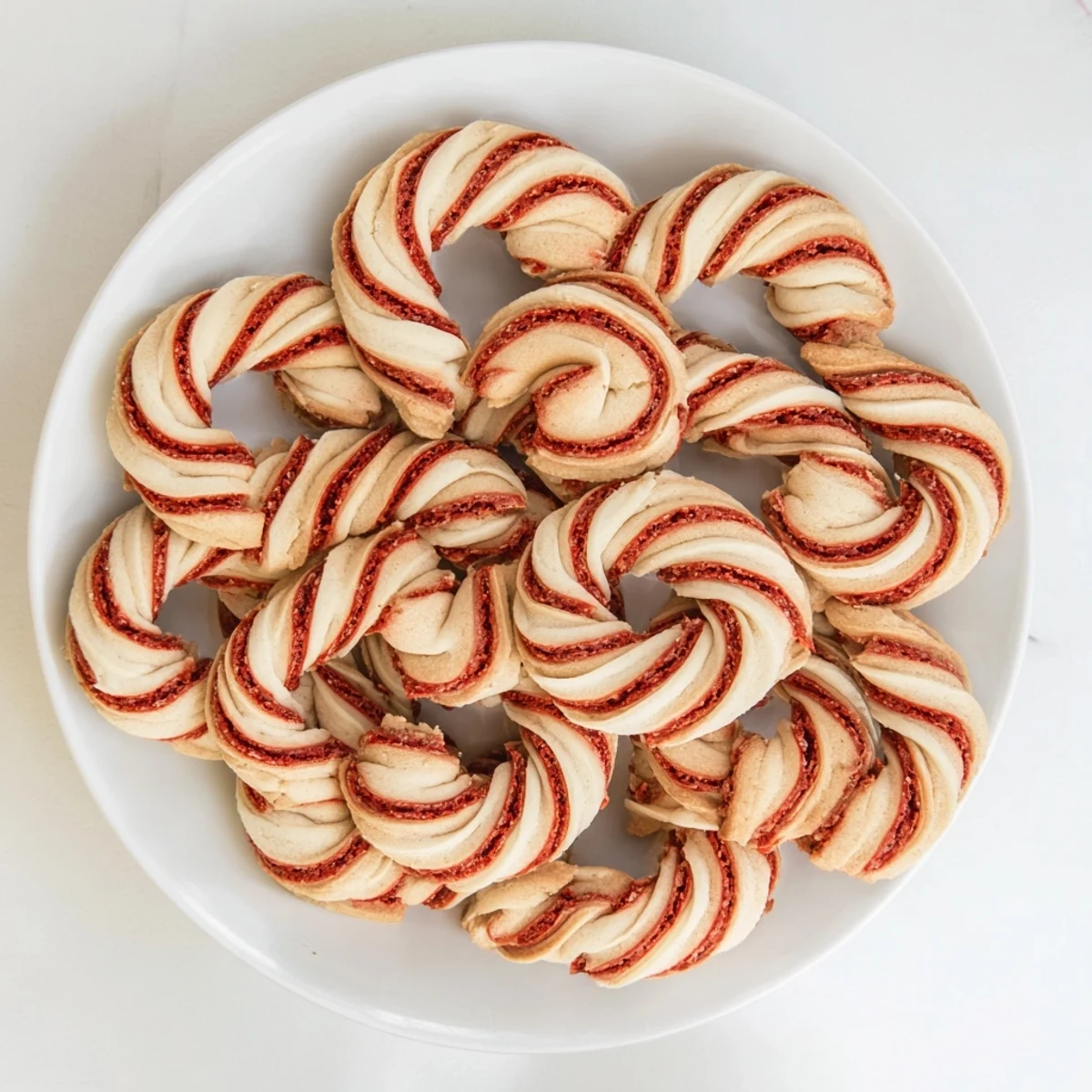 Buttery, slice-and-bake Holiday Pinwheel Cookies reveal a beautiful swirl pattern, perfect for gifting.