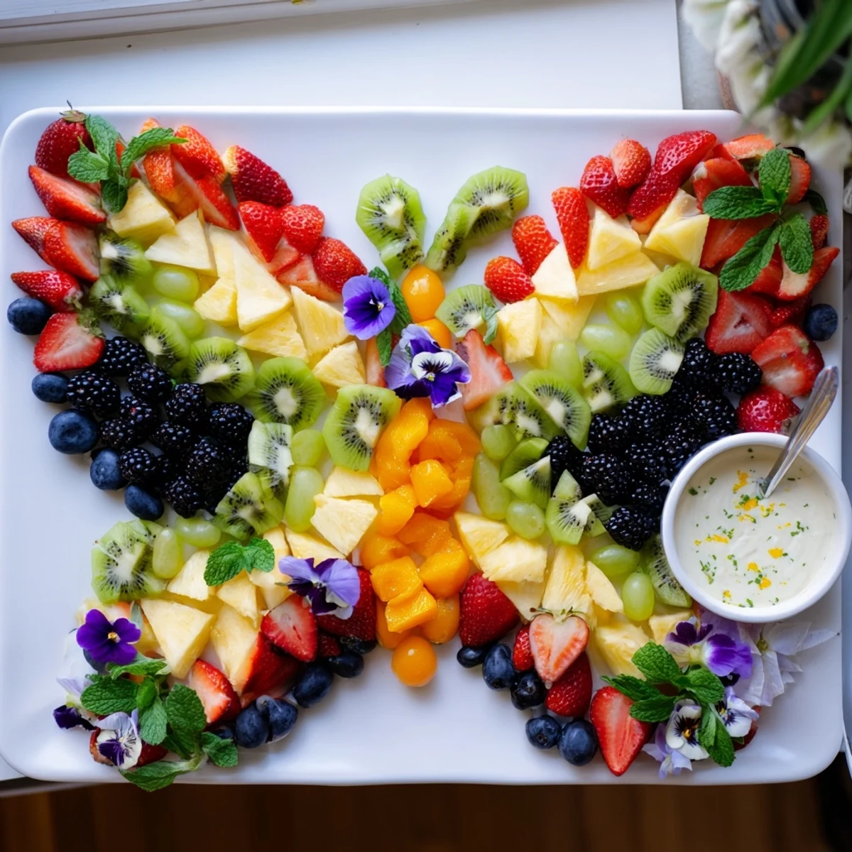 Butterfly Garden Fruit Board