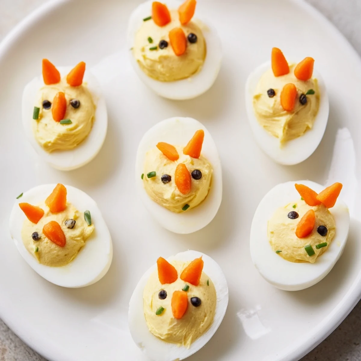 A close-up of colorful Chick & Duckling Snacks, perfect for a fun, kid-friendly appetizer.