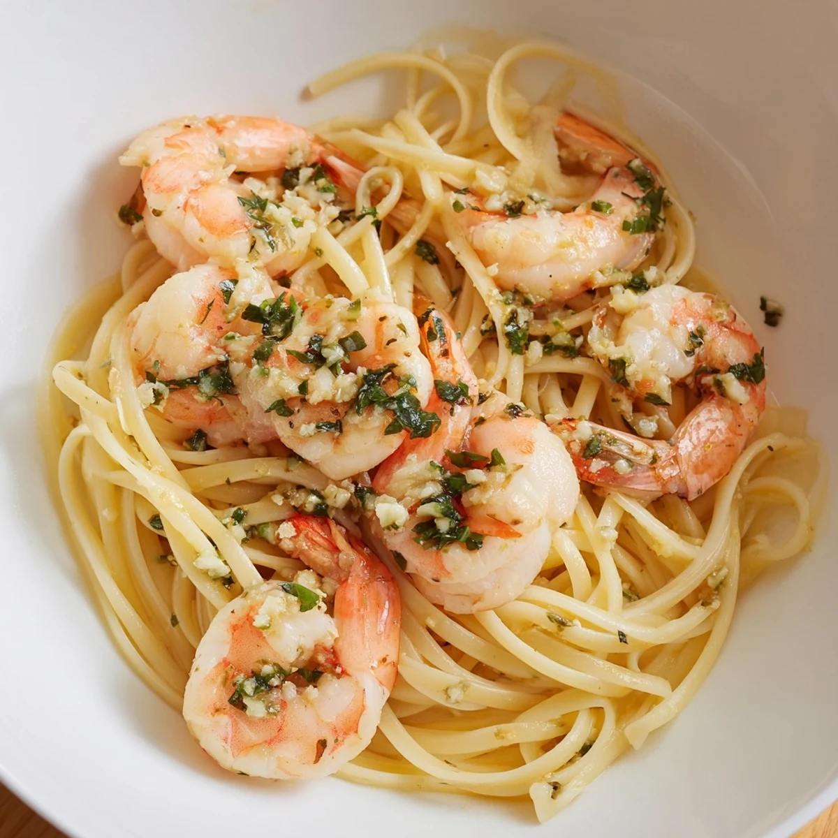 Delicious Lemon Herb Pasta with Shrimp, a light and satisfying Italian-inspired meal with fresh parsley and basil.