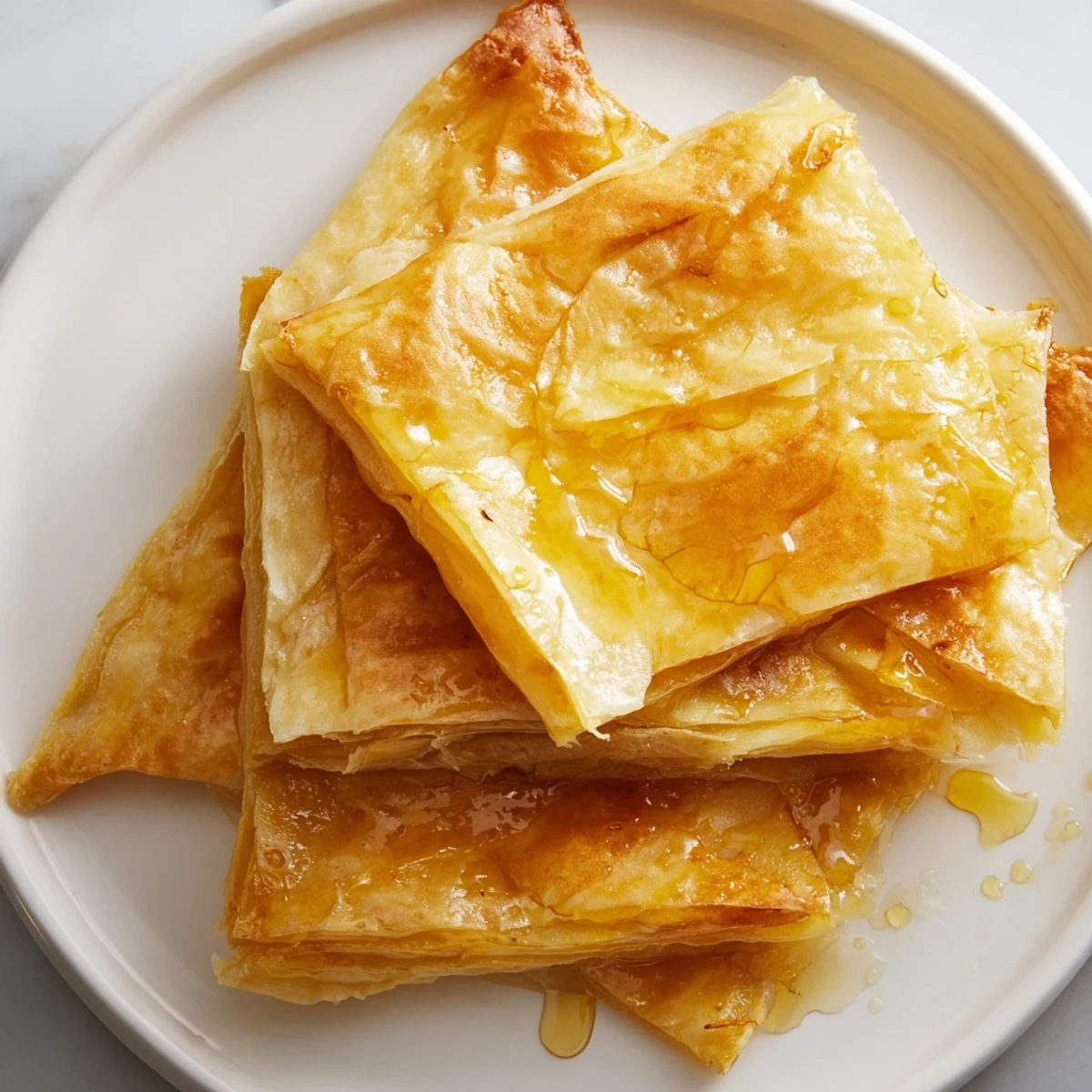 Crispy, layered Moroccan Msemen pastry, pan-fried to perfection, a delightful breakfast treat.