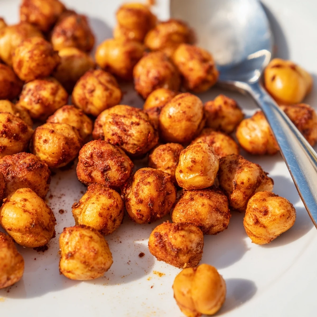 Freshly baked Crispy Chickpea Snack with a crispy texture, ideal for quick snack bowls or on-the-go munching.