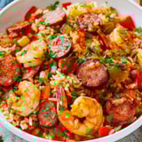 Jambalaya Sausage Shrimp Skillet
