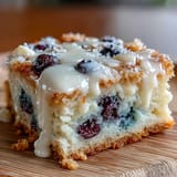 White Chocolate Lemon Blueberry Blondies