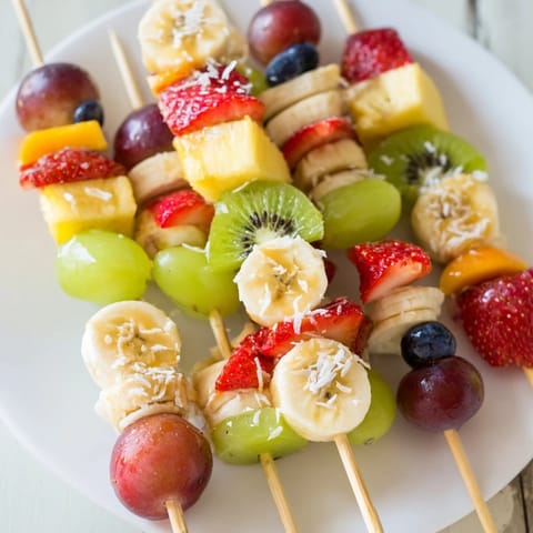 Easy Festive Fruit Kabobs