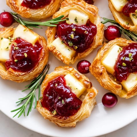 Cranberry Brie Bites Wreath