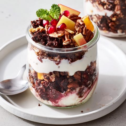 Christmas Pudding Yogurt Bar