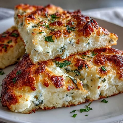 Perfectly cooked Fluffy Cottage Cheese Flatbread, sliced to show its soft, tender interior, ideal for dipping or wraps.