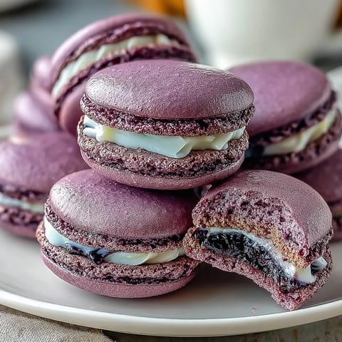 Black Currant Almond Meringue