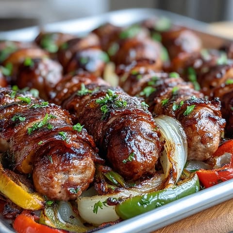 Sheet Pan Sausage Peppers