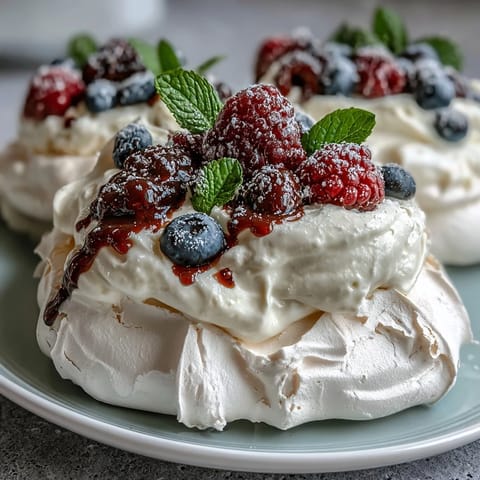 Pavlova Fresh Berries Cream