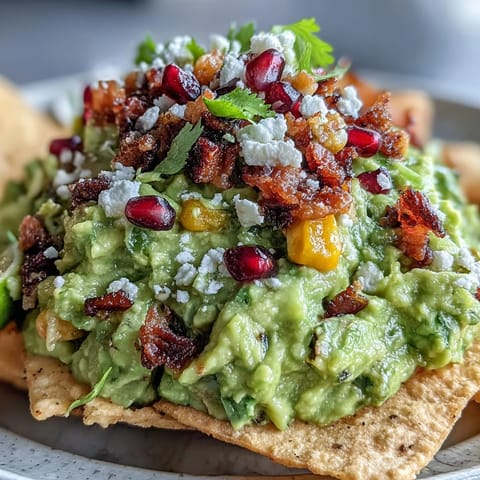Vibrant guacamole bar with five flavorful toppings, perfect for interactive party dipping.