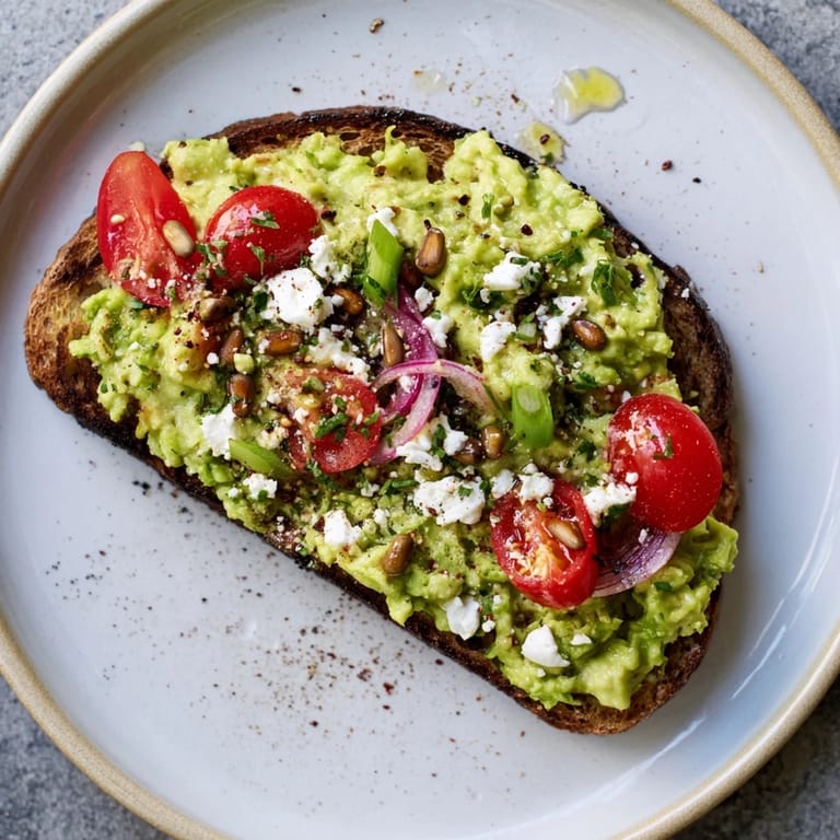 Enjoy a festive Express Holiday Avocado Toast Bar with colorful toppings and artisan bread, perfect for guests.