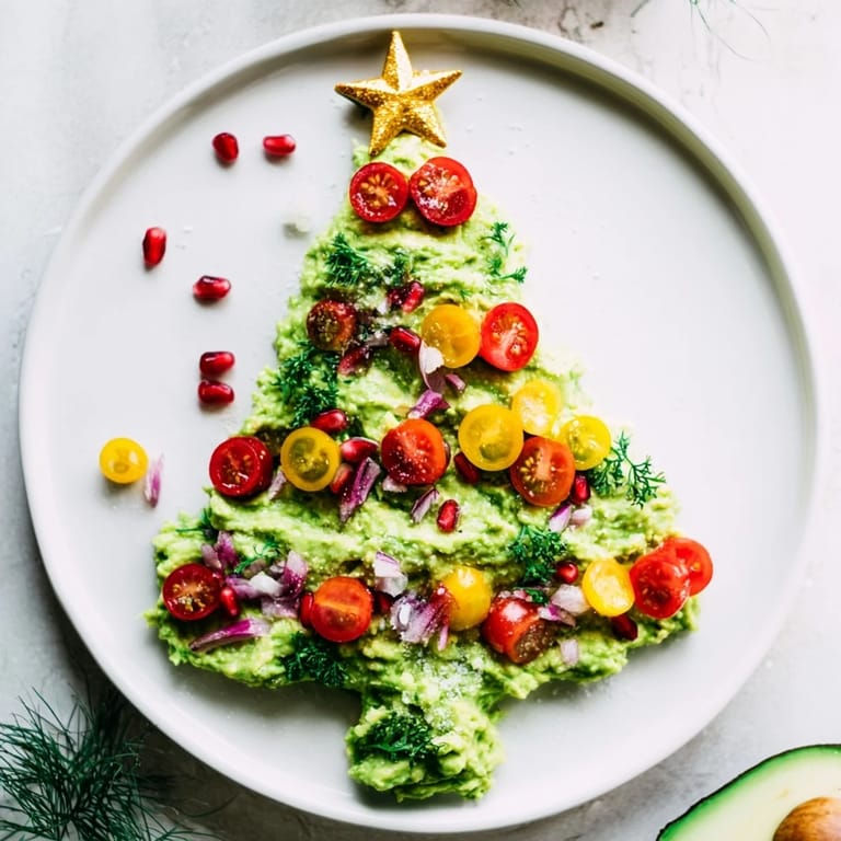 Imagine a vibrant, creamy whipped avocado Christmas tree dip, a flavorful holiday centerpiece.