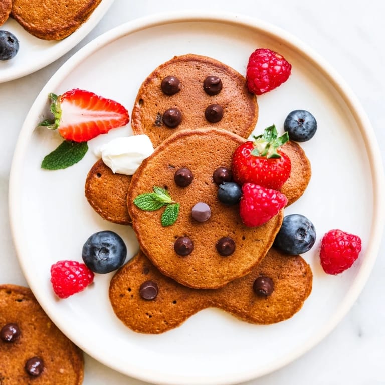 A delightful breakfast spread: the Gingerbread Boy Berry Board complete with fresh fruit and creamy yogurt.