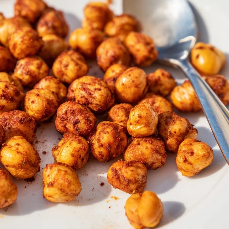 Freshly baked Crispy Chickpea Snack with a crispy texture, ideal for quick snack bowls or on-the-go munching.