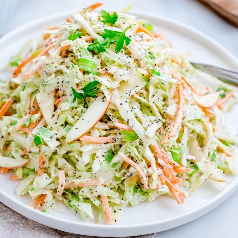Vibrant, easy-to-make Green Cabbage and Apple Slaw perfect for picnics, barbecues, or alongside grilled meats.