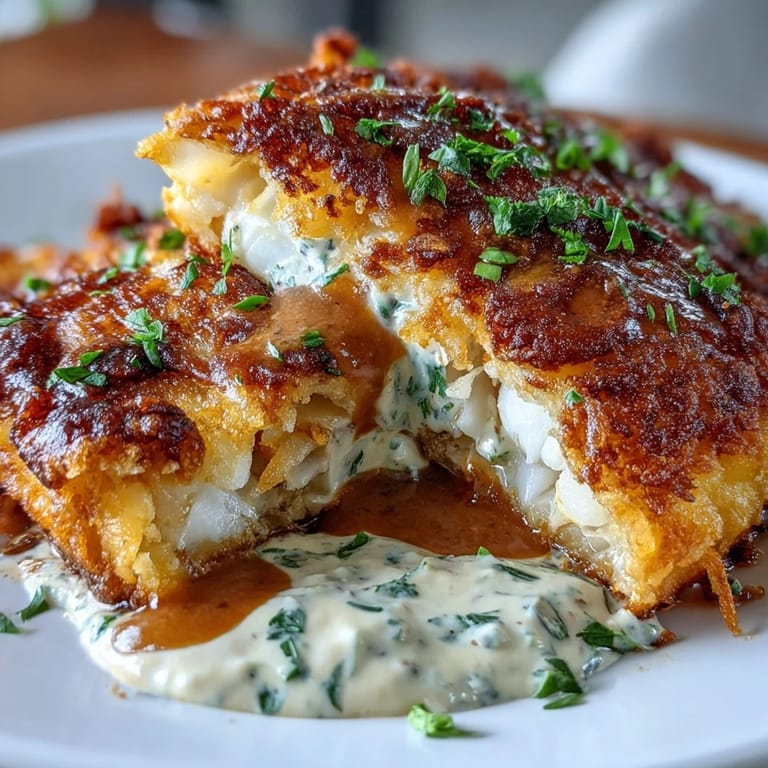 Golden-brown catfish fillets seasoned with paprika and cayenne, fried to perfection and paired with zesty homemade remoulade sauce.