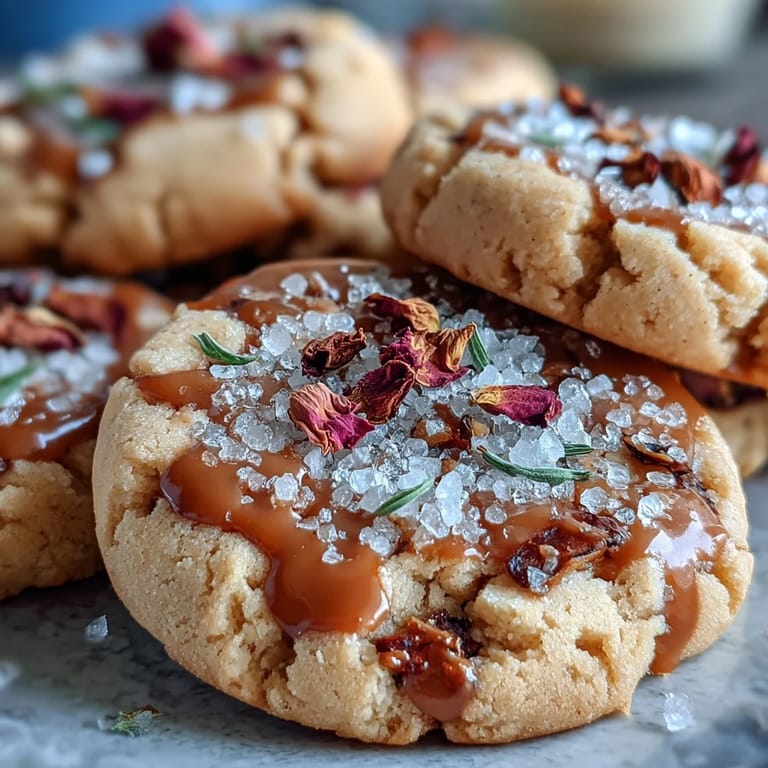 Delicate shortbread cookies adorned with edible blooms, offering a floral touch to your Mother's Day celebration.