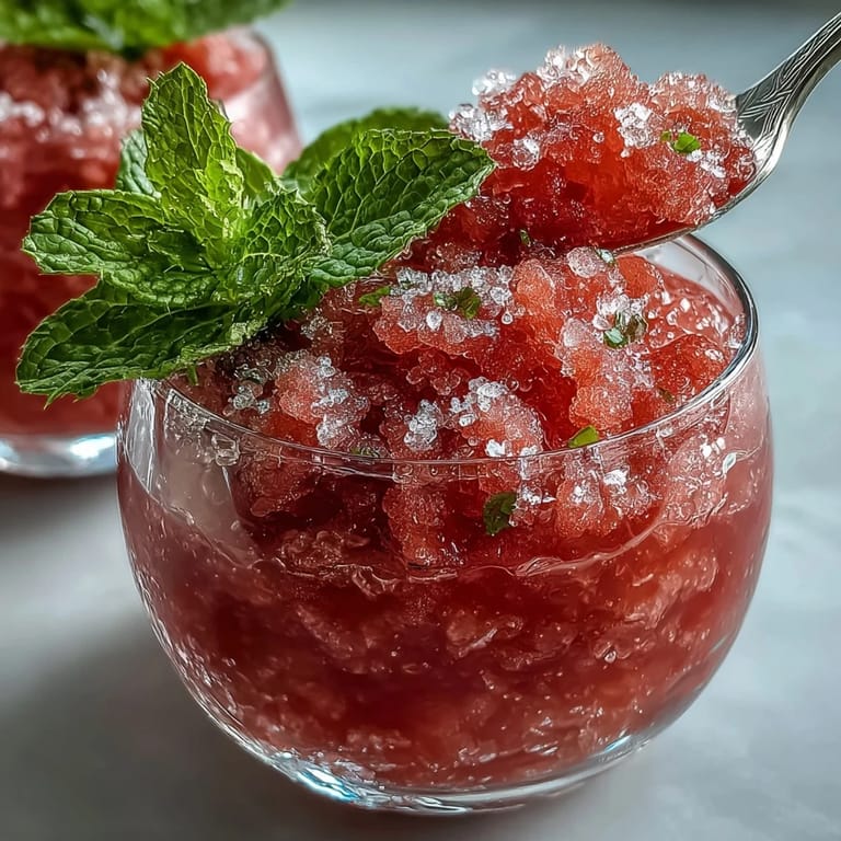 Chill out with this easy Watermelon Mint Frosé mocktail, bursting with fruity flavor.