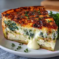 Easy Mothers Day Brunch Quiche with Asparagus and Brie, golden crust filled with tender asparagus spears and creamy melted Brie.