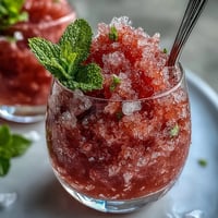 Vibrant Watermelon Mint Frosé, a refreshing frozen treat perfect for summer sipping.